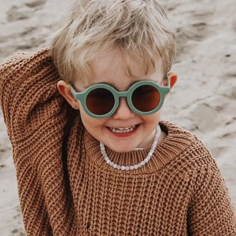 

2021 New Fashion Children Sunglasses Classic Boys and Girls Spectacles Sun Glasses Baby Rounds Kids Plastic Eyewear Uv400