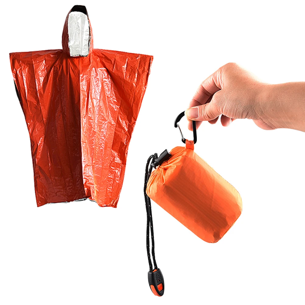 2 шт одноразовый теплый дождевик для экстренных ситуаций непромокаемые накидки с
