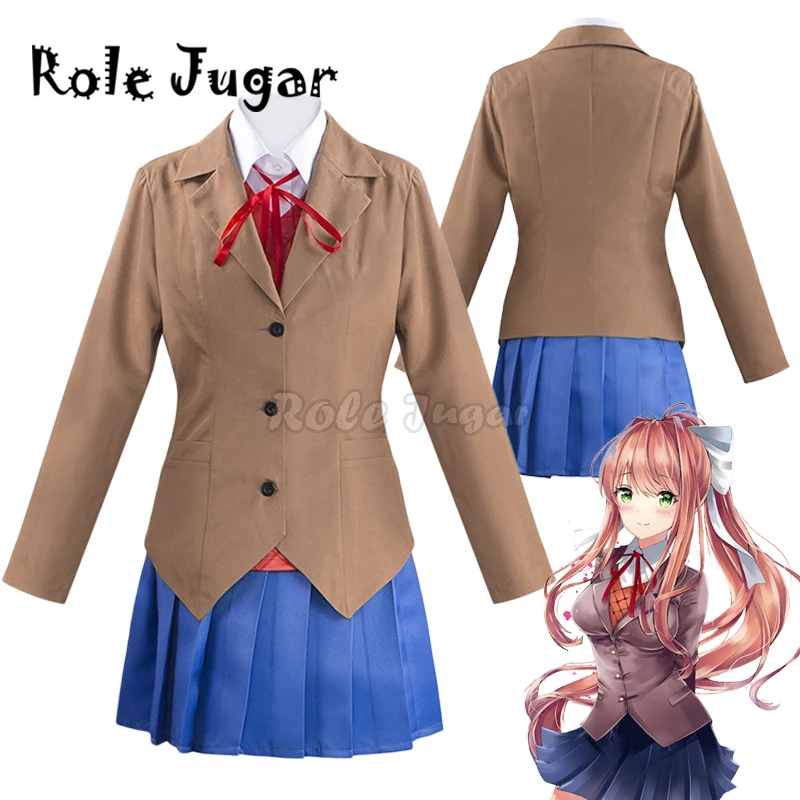 Женский костюм для косплея Doki с париком и костюмом из литературы| |