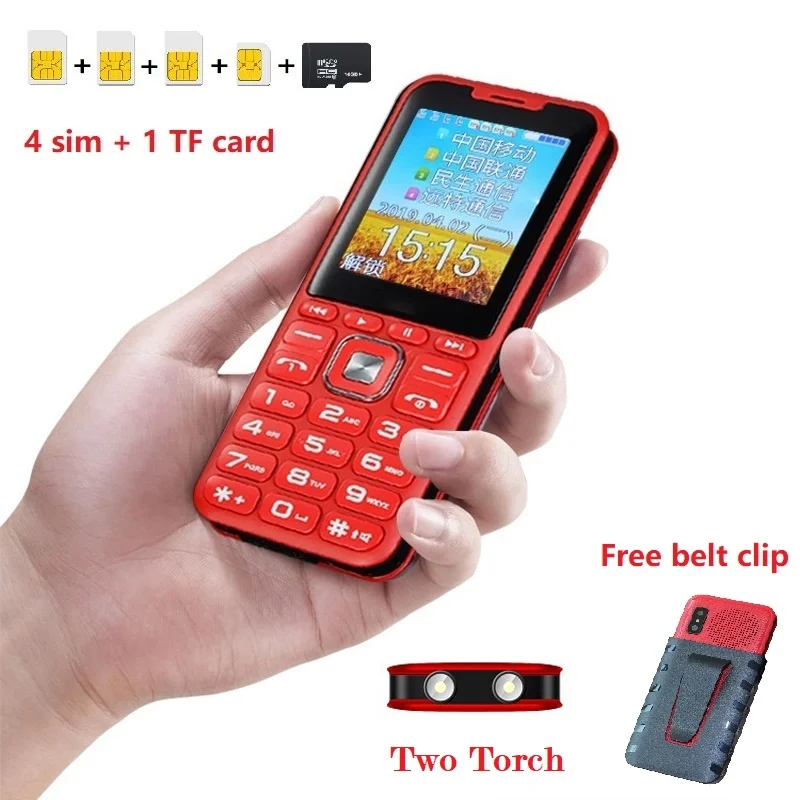 Quad Sim мобильный телефон волшебный преобразователь голоса Мощность банка большой