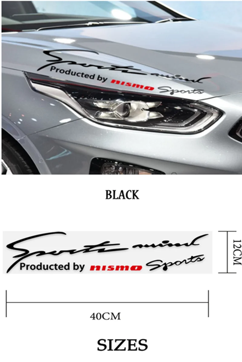 

1Pcs Hot Car styling Reflective Lamp Eyebrow Decor Vinyl Sport Racing Decal General Nissan Nismo X-trail Almera accessories