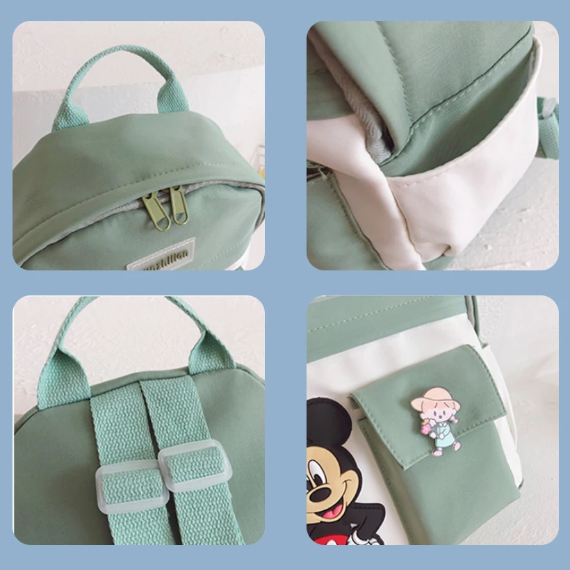 

Disney School Bag Fashion Children's Backpack Cartoon Cute Kindergarten Canvas Bag Boys and Girls Backpack Gifts