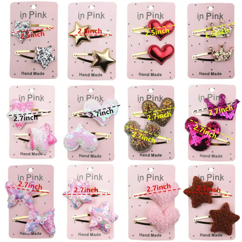 2 шт. заколки для волос с цветами и бантом из кожи аллигатора модные милые детские