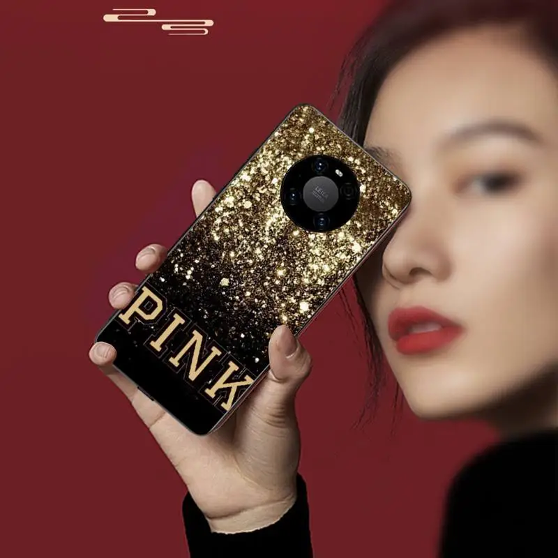 

0 Black Cover Fashion Pink Prime Phone Case For Huawei P20 30 40 Pro Mate 20x 30 40 Pro Nova6 7 Honor 9X 10
