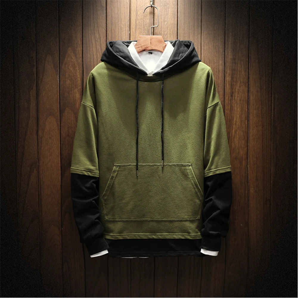 

Hip Hop Streetwear Man Hoodies Sweatshirt Long Sleeve Casual Hoody Spring Autumn Sweatshirts