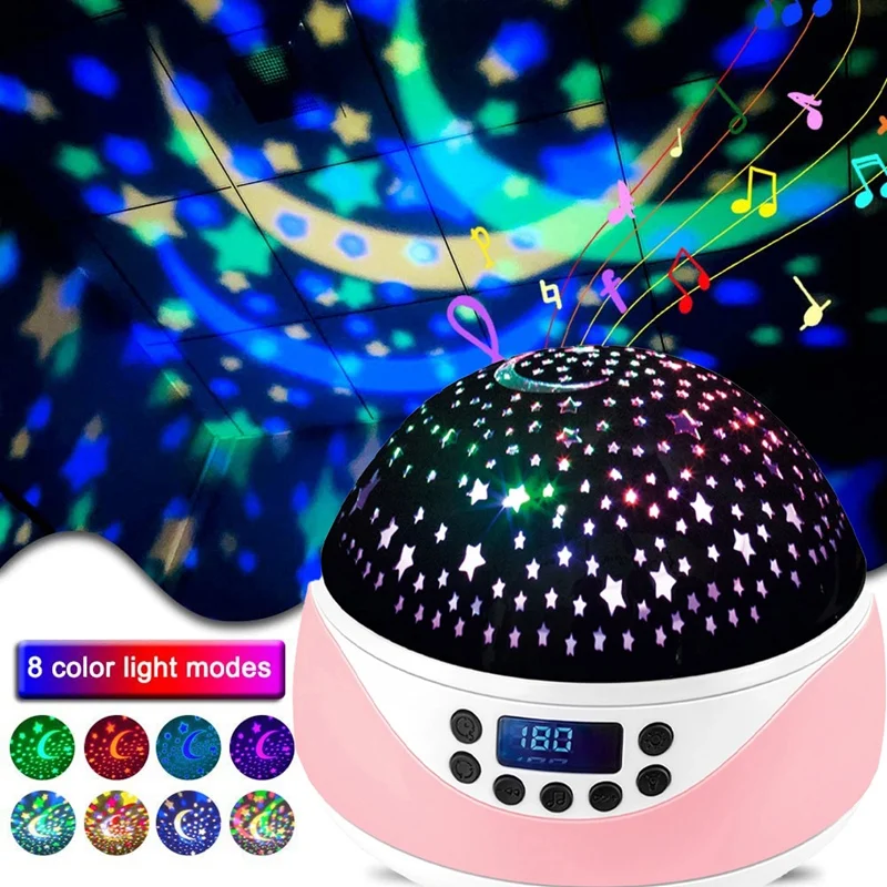 

Дистанционный Ночной светильник с таймером, музыка, звездное небо, проектор для подарка