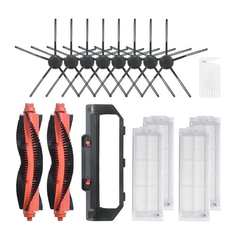 

Комплекты крышек для фильтра, основная щетка, боковая щетка, для пылесоса Mijia, запчасти для бытовой техники, 16 шт.