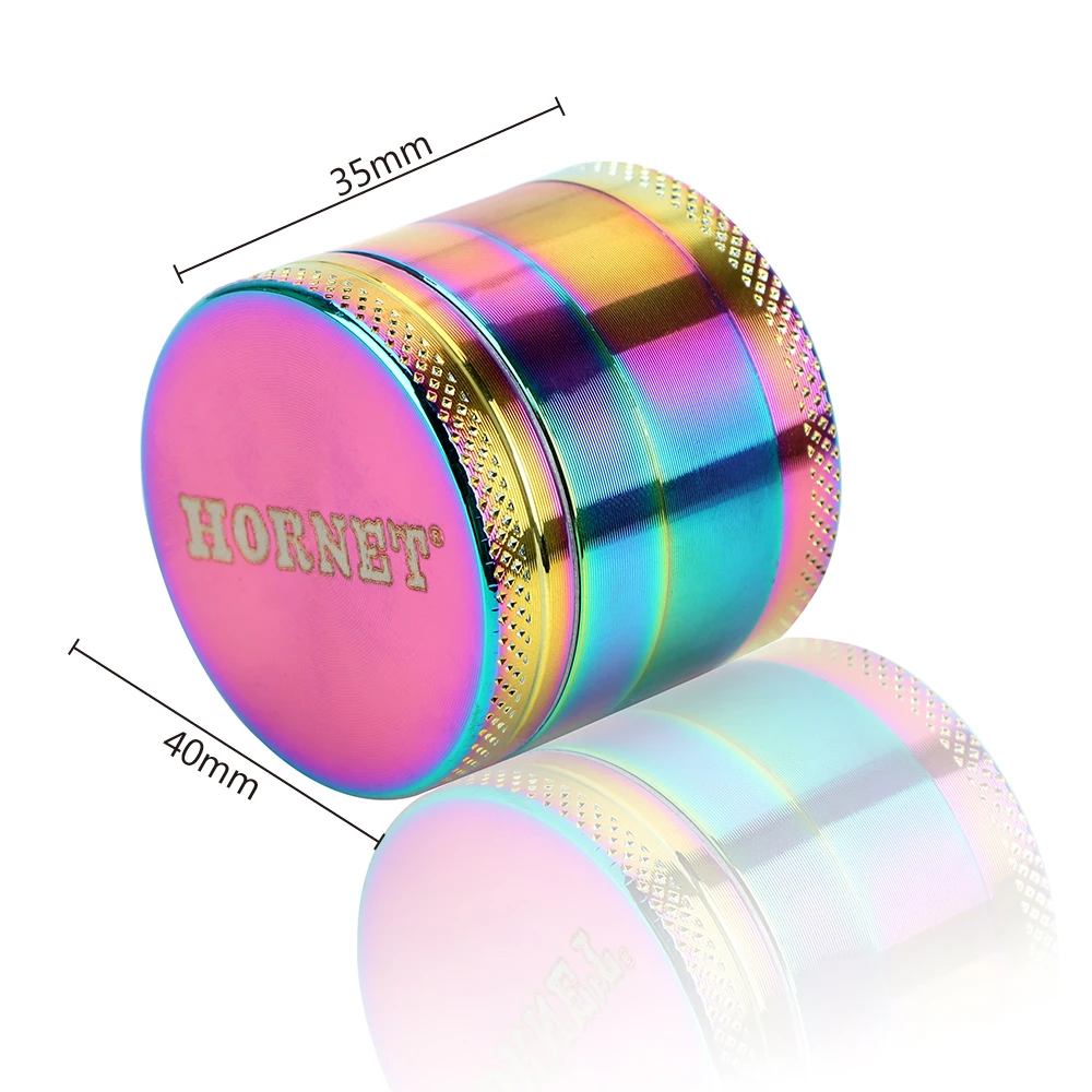 40 мм 4 слоя из цинкового сплава цинковый сплав Радуга измельчитель для специй