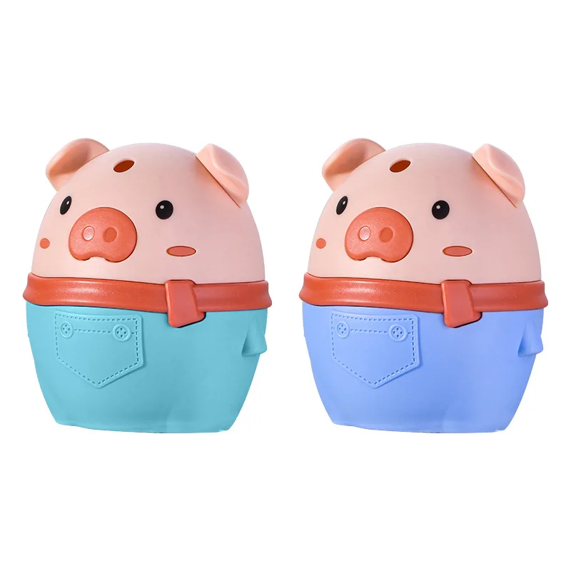 

Creative Portable Toothpick Cotton Swab Storage Box Cute Piggy Table Cosmetic Storage Box Household Kitchen Accessories