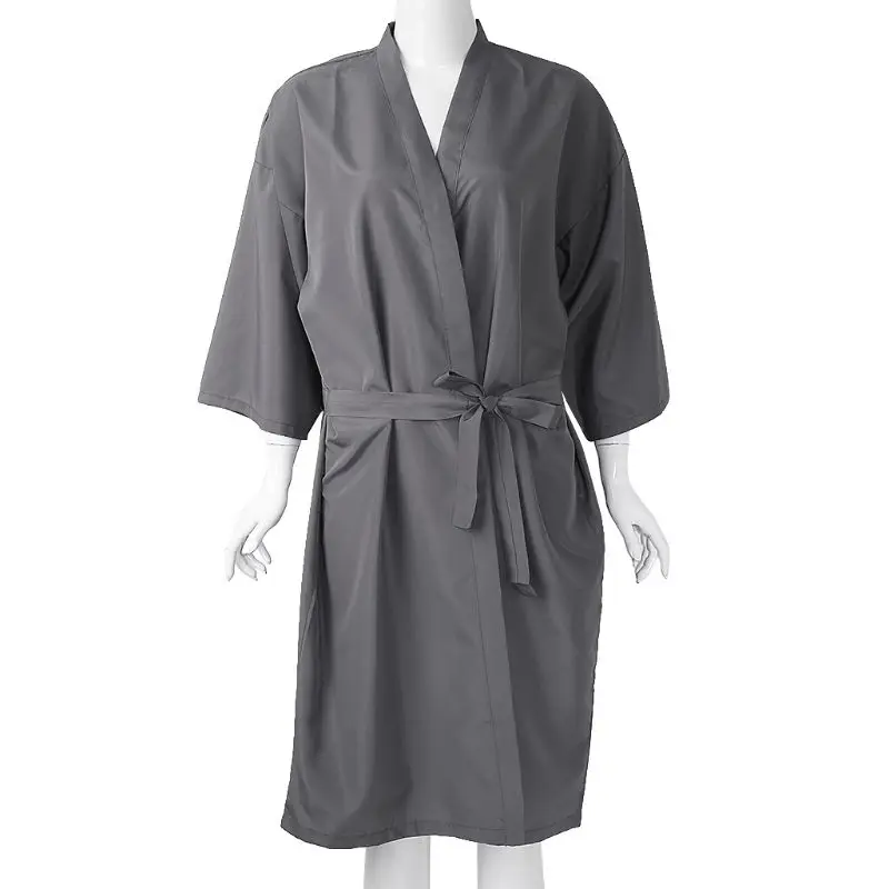 

Salon Client Gown Lightweight Quick-dry Kimono Style Hair Gown for Clients