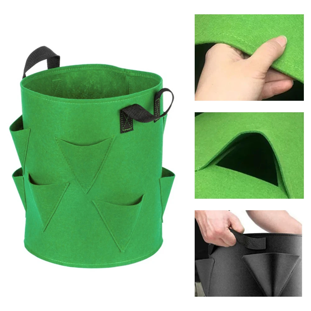 3D Сумка для саженцев Клубники Растительное многоотверстный контейнер Рост растений Горшок Многоуровневая Стеклянная культура.