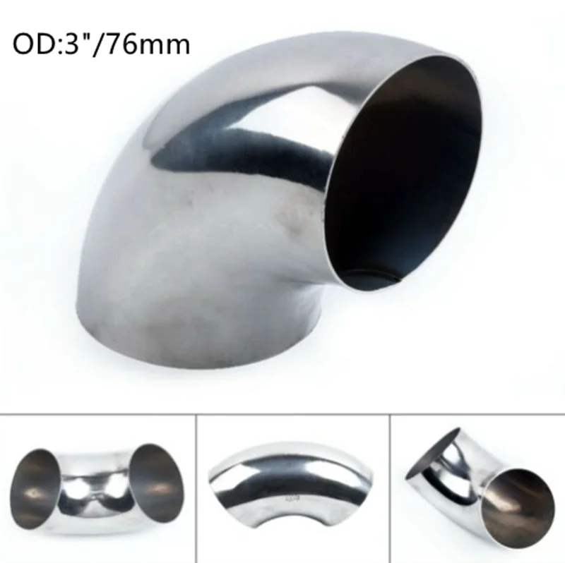 Выхлопная труба из нержавеющей стали с изгибом локтя автомобильный выхлопной