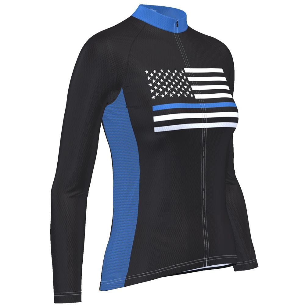 HIRBGOD New Women Long Sleeve Cycling Jersey Top Team Outdoor Sport Women's Bicycle Clothing Breathable Wear TYZ083-04 | Спорт и