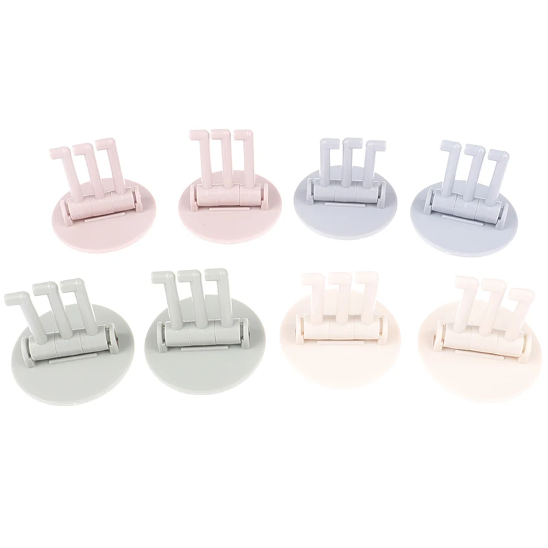 

5Pcs Rotatable Towel Racks Adhesive Wall-Mount Bathroom Kitchen Towel Hooks