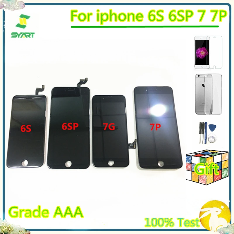 ЖК дисплей для iphone 7 сенсорный экран дигитайзер сборка 6S Pantalla iphone5 6 6SP 7P LCD|Экраны