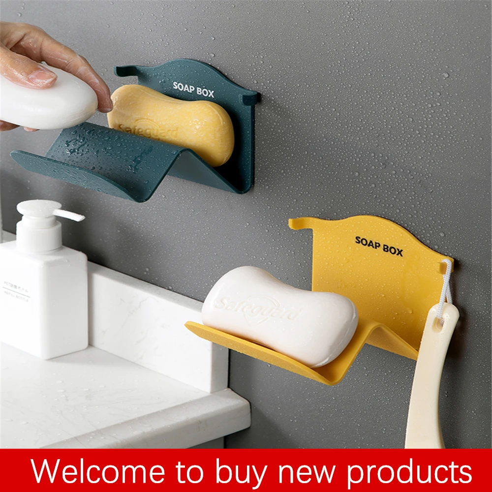 Домашняя ванная комната мыльница настенная Коробка для мыла двойной дренаж