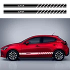 Автомобильные наклейки на талию для Mazda 2 MX-5 8 9 30 CX-5 Demio skypro Premacy Biante автомобильные дверные боковые виниловые наклейки аксессуары