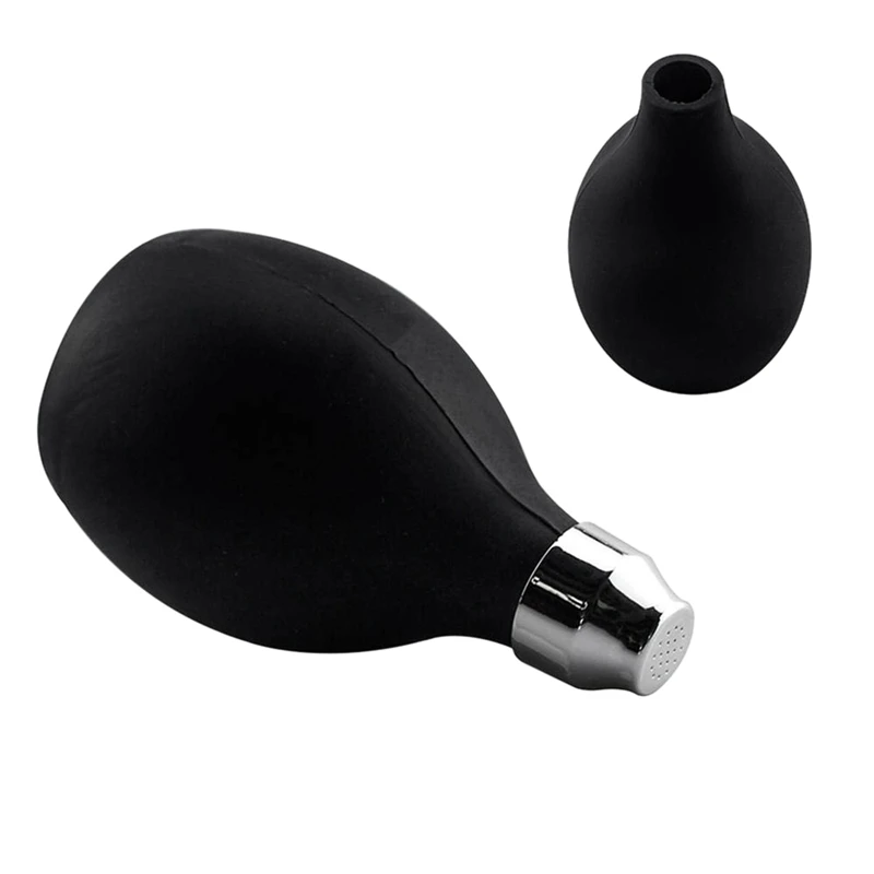 

Powder Spray Bottle, Refillable Silicone Powder Dispenser Empty Powder Container for Barber, Durable Black Powder Sprayer for Lo