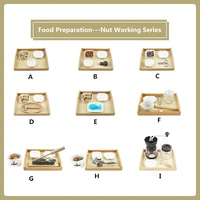 montessori practical materials food preparation nuts working series basic skill learning toys for kids educational equipment