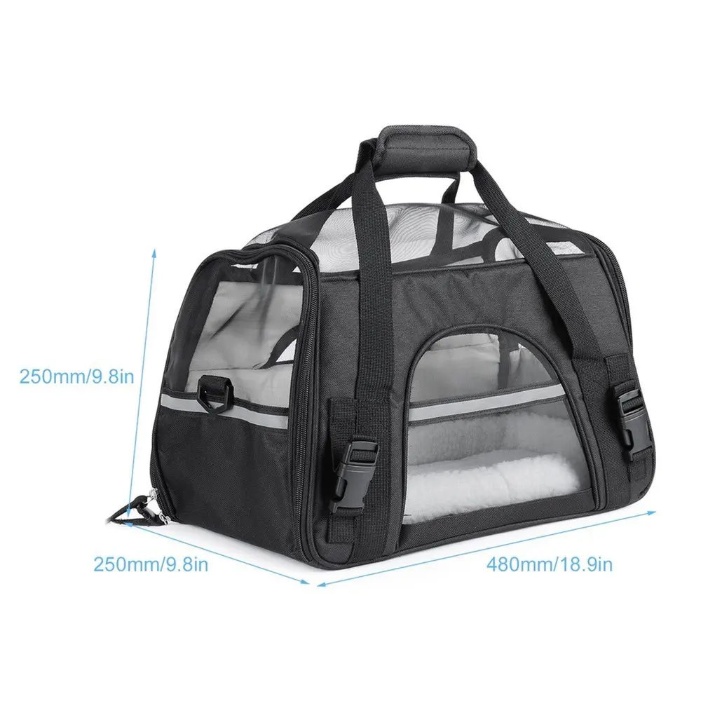 

Portable Pet Bag Cute Backpack Outdoor Travel Handbag Carrier Bags Soft Crossbody Bag For Supplies Pet Mesh Puppy Breathable Dog