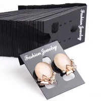 fashion new black 100pcspack professional plastic earring ear studs holder display hang cards black