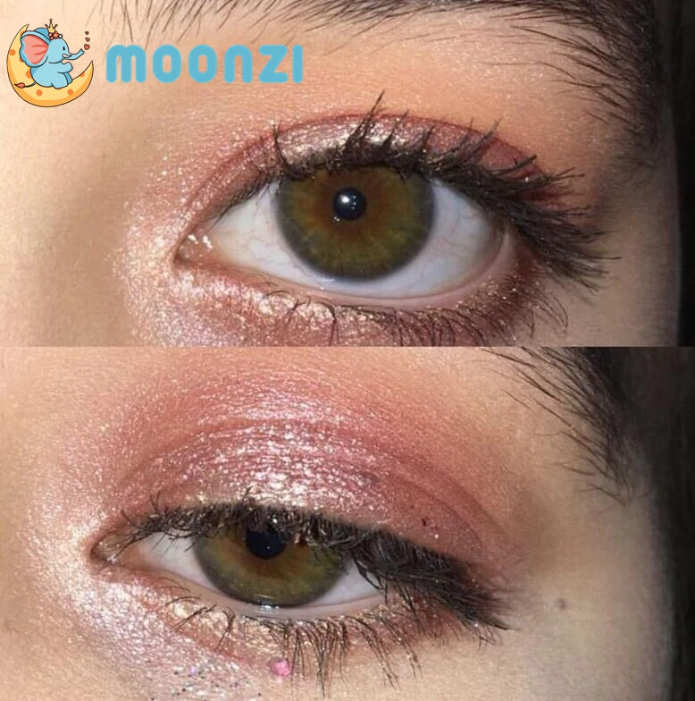 Контактные линзы MOONZI для глаз мятно-зеленые маленькие красивые цветные