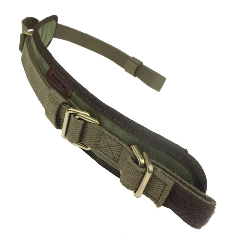 

Hunting Gun Accessories Rifle Gun Sling Waxed Canvas Tactical Shotgun Belt Adjustable Shoulder Padding Strap For Shooting