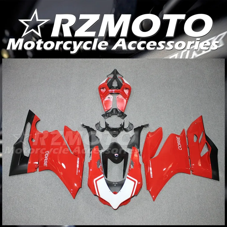 

Injection Mold New ABS Whole Fairings Kit Fit for Ducati 899 1199 Panigale 2012 2013 2014 12 13 14 Bodywork set Red Nice