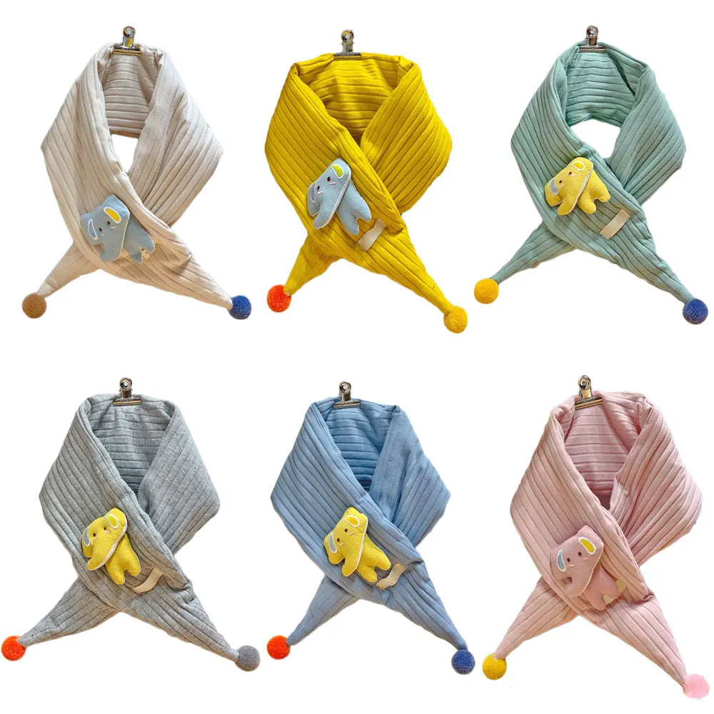 Осень Детские Шарф Зимние Дети Девочки Плюшевые Игрушки Шеи Теплые Шарфы для