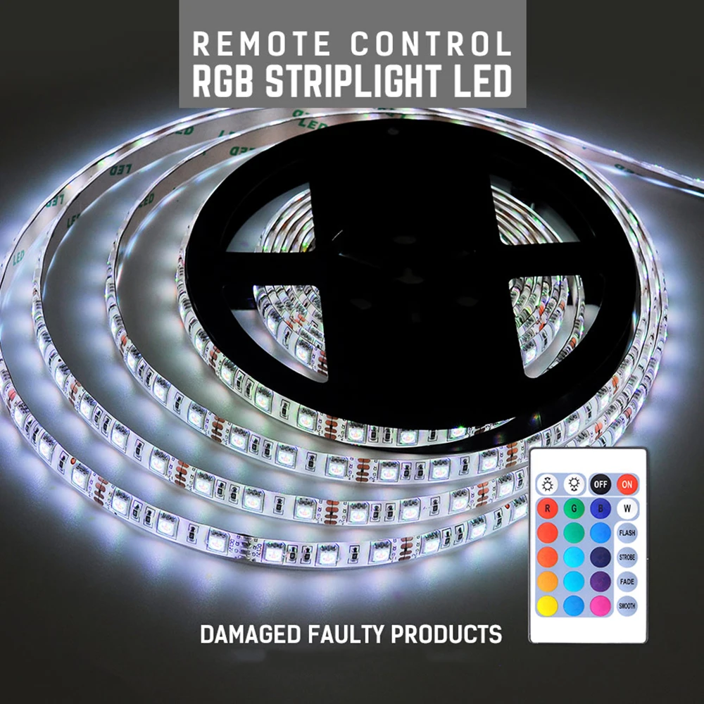 Светодиодная лента 1 рулон 5 м водонепроницаемая 5050 SMD гибкая световой