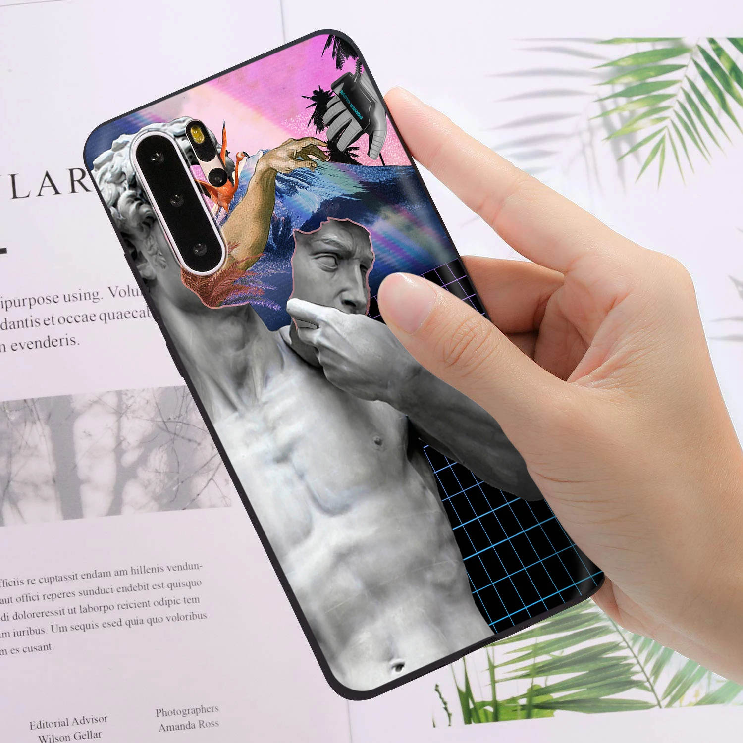 Мягкий чехол YIMAOC Medusa Vaporwave Glitch David для Huawei Nova 4E 5 5T Smart P9 Lite Y6 Y7 2019 Honor 8A 20S Pro Prime -
