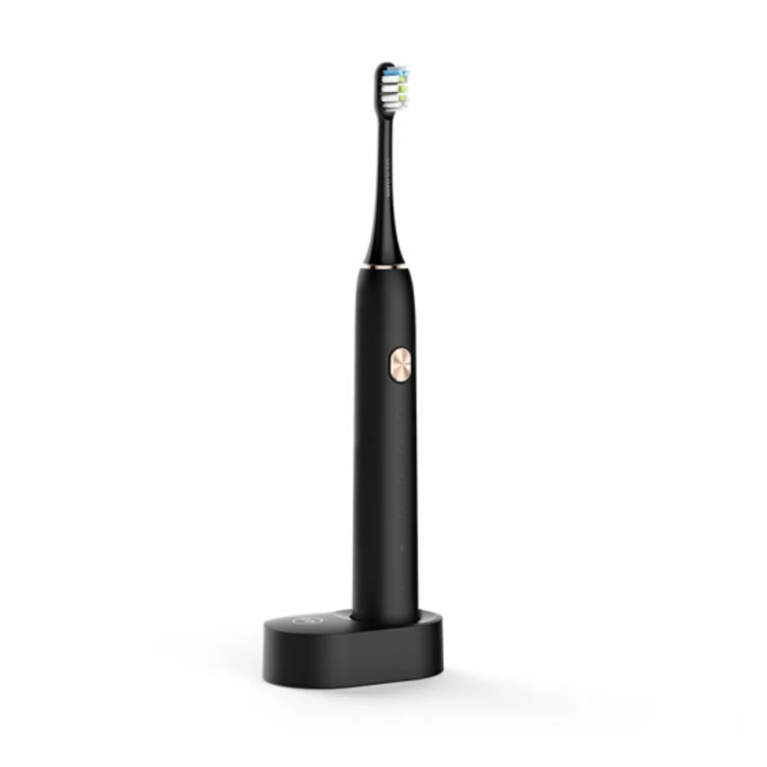 Black Xiao mi Soocare X3 Soocas Смарт Bluetooth Беспроводная зарядка водонепроницаемый акустическая WaveTooth звуковая зубная щетка mi Home App - Цвет: Black
