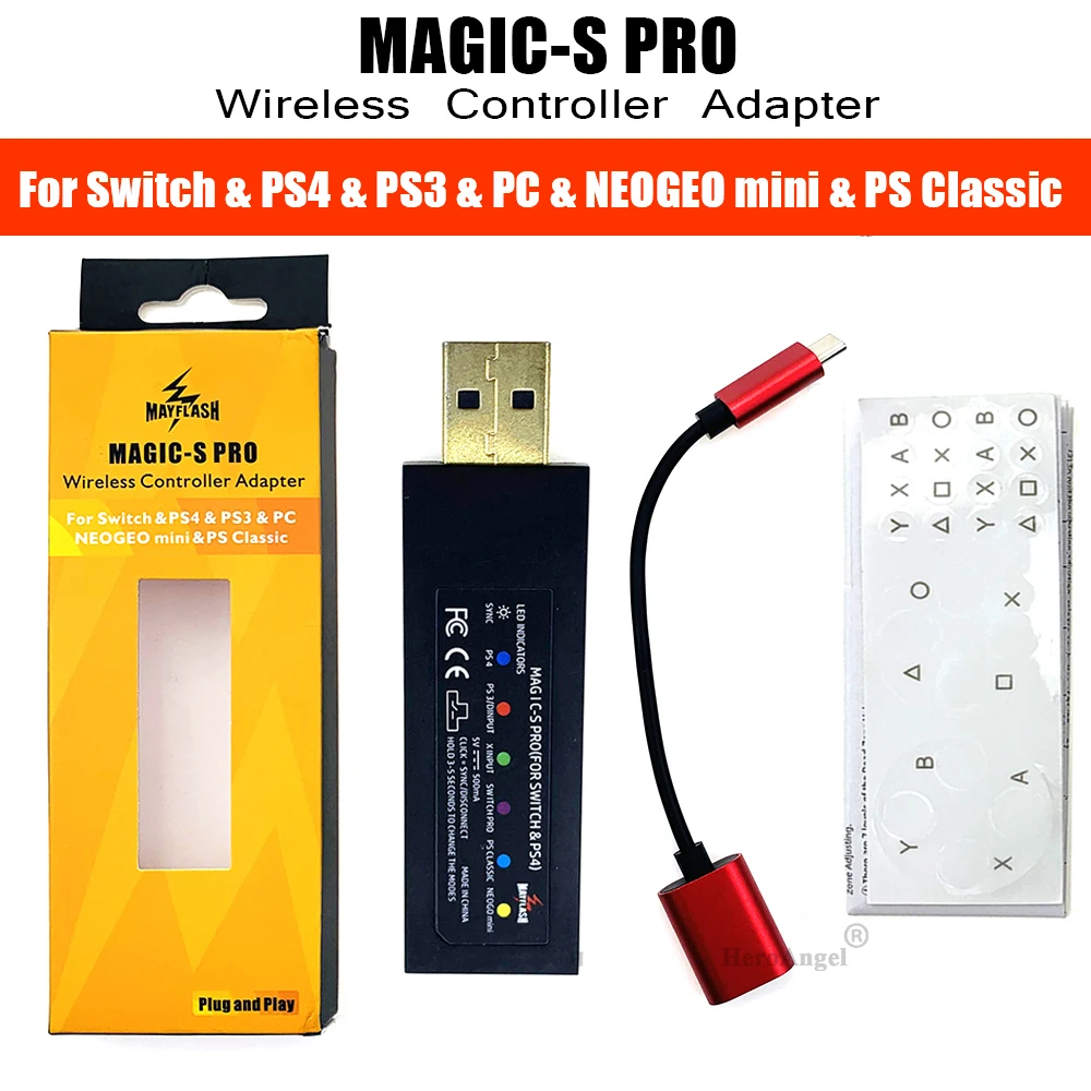 Волшебная-s Pro Беспроводной Контроллер конвертер геймпада USB адаптер для Nintendo Switch