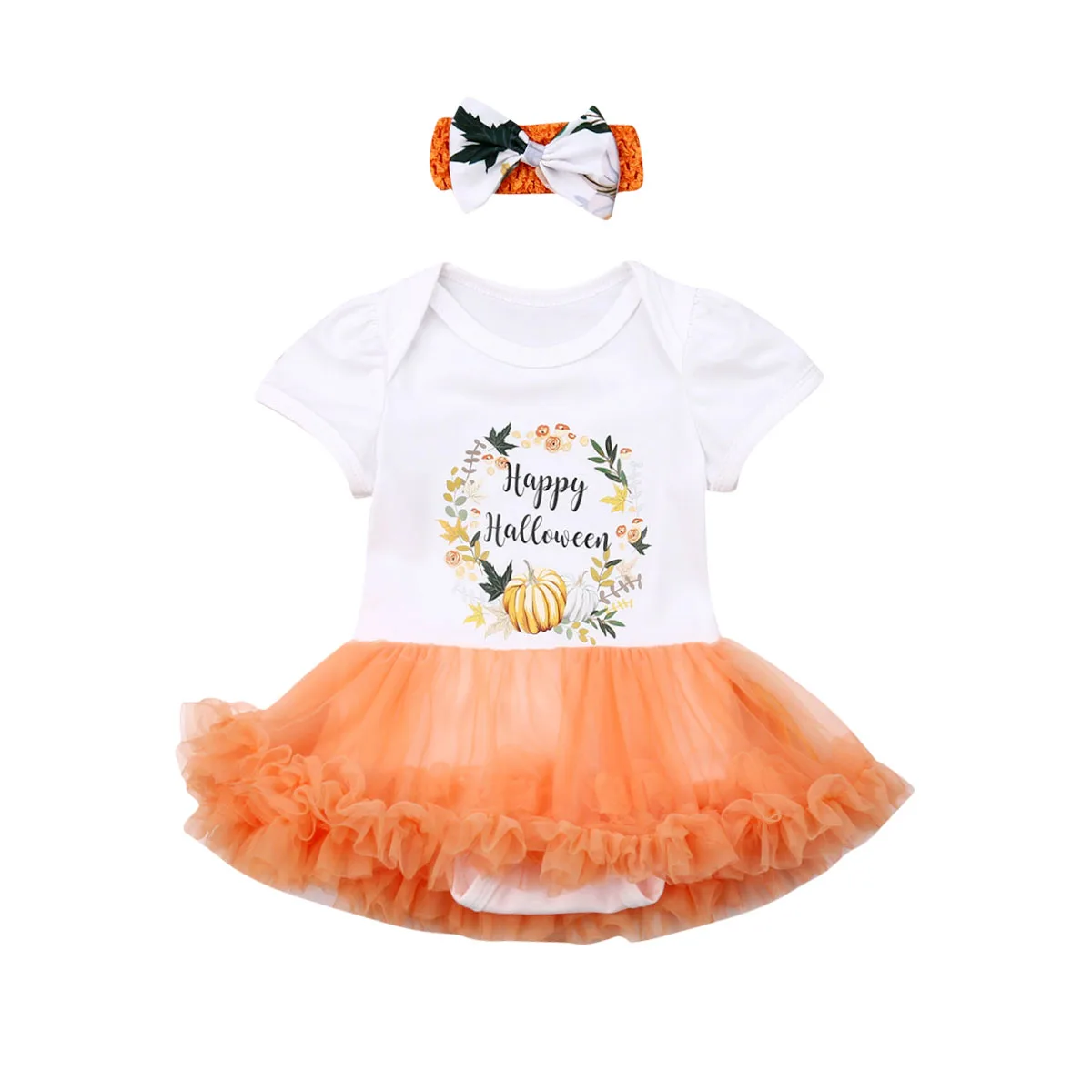 В наличии США подарок для маленьких девочек костюм с тыквой праздничный