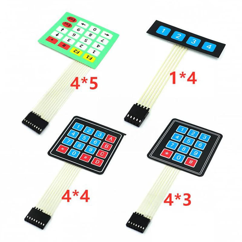 

Новая Мембранная клавиатура 4, 12, 16, 20 клавиш, 4*4, 1x4, 3x4, 4x4, 4*5, матричная клавиатура для arduino smart car