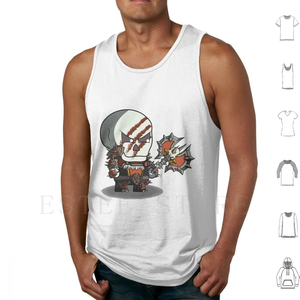 Майка-талисман Bfandy The Not Dead, безрукавка, Энди, Орд, топор, тарелка, броня, скелет, война, рисование Wow Ndy