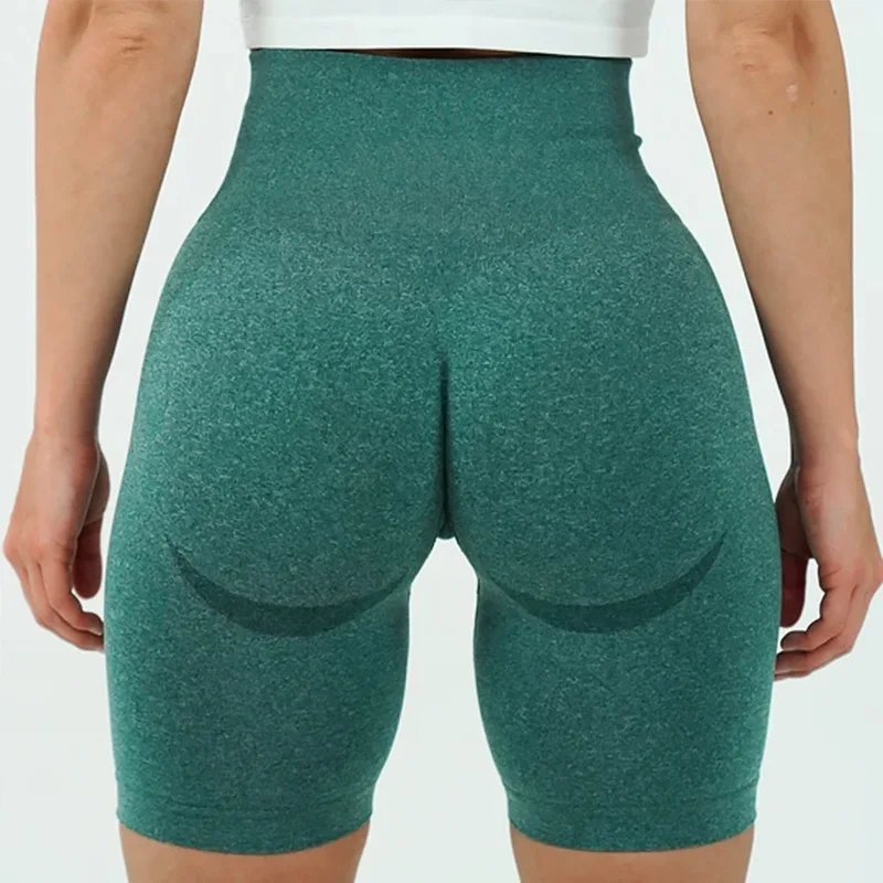 

2021 New Women Workout Yoga Shorts Fitness Running Shorts Stretch Push UP Gym Tights Shorts Sportswear Seamless sport Pants