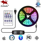 Умная RGB Светодиодная лента WS2812B WS2812 3060144 пикс.м, индивидуальная стандартная USB Bluetooth музыкальный контроллер, 5 в постоянного тока