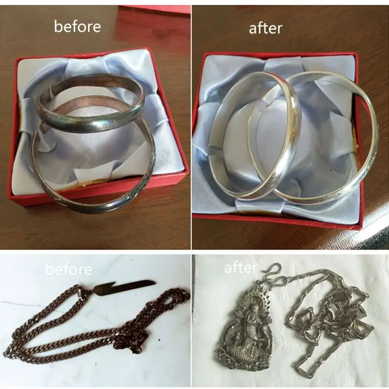 1 бутылка очистителя ювелирных изделий нежный очиститель для очистка золотых и