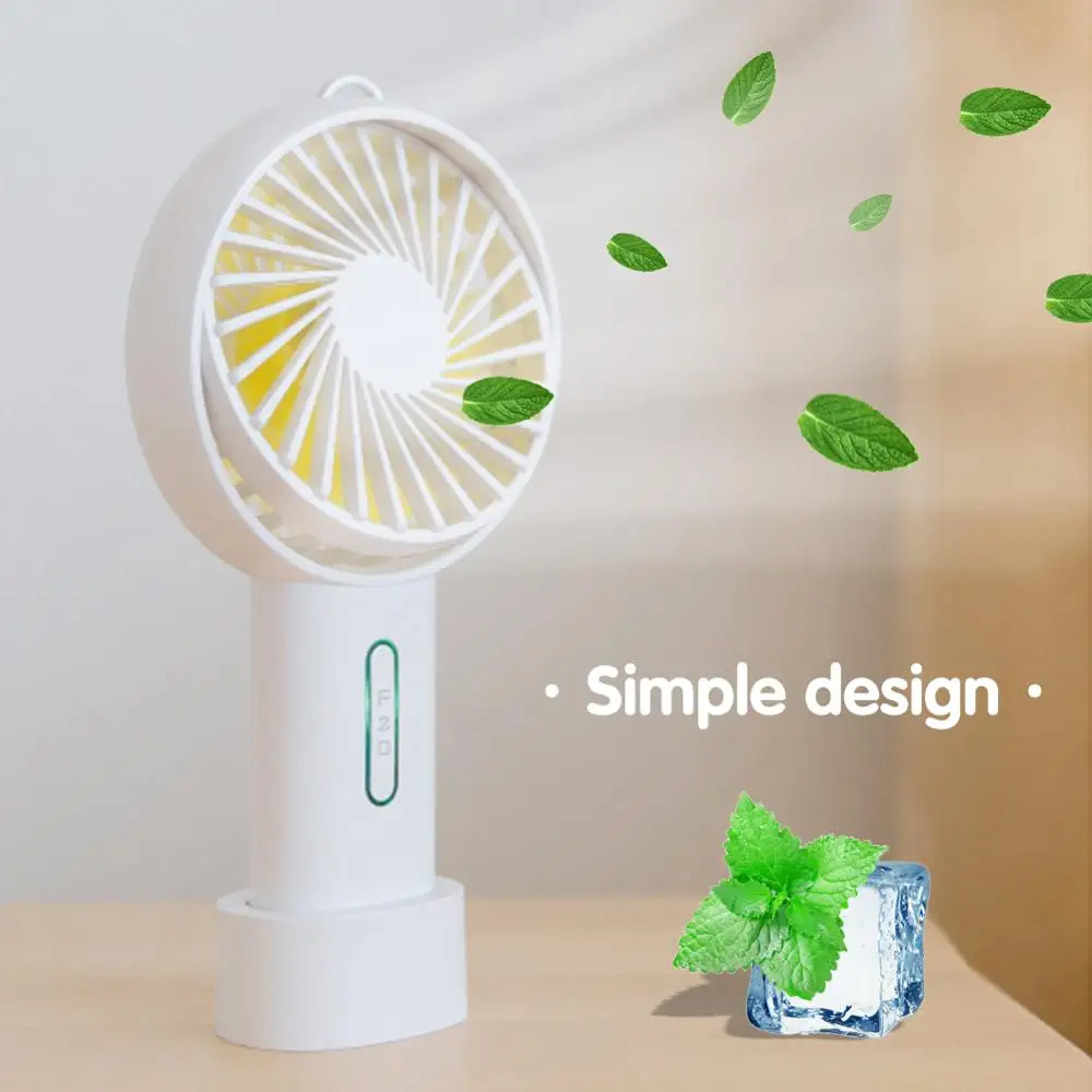 Летний 3 скоростной простой милый USB Перезаряжаемый мини-вентилятор для школы