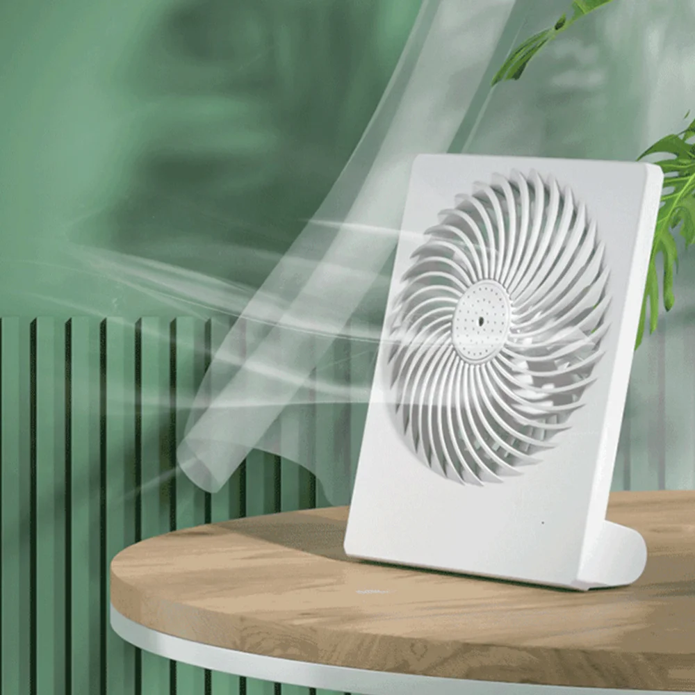 

1 set of Portable Cooling Fan Rechargeable Mini Summer Fan USB Desktop Fan