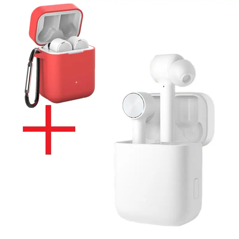 Красный XIAOMI оригинальные наушники Air TWS bluetooth настоящие Беспроводные спортивные стереонаушники ANC переключатель ENC автоматическое управление паузой - Цвет: Красный