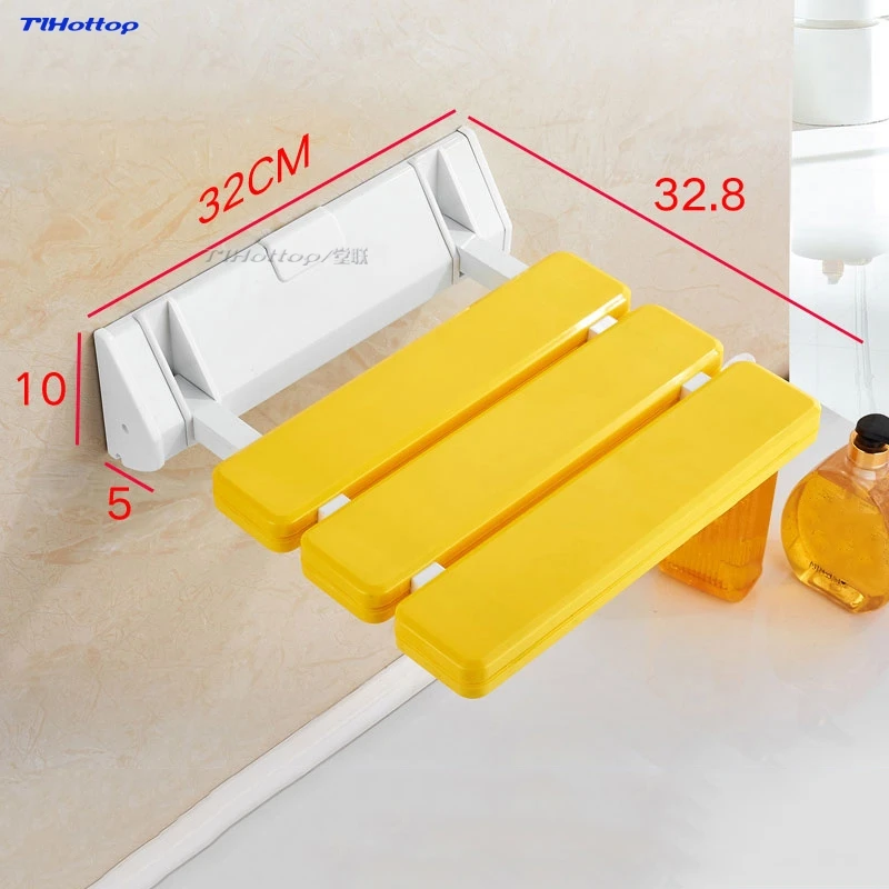 Настенный душ сиденье для душа откидное Ванна стул ванной комнаты комод Туалет