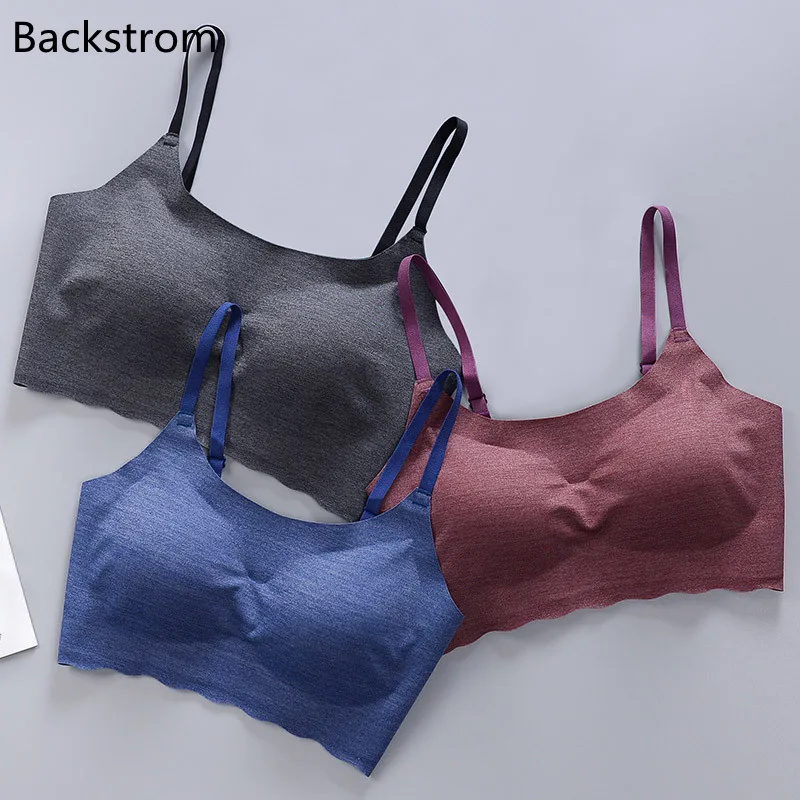 

Backstrom Womens Underwear Intimates Seamless No Rims Sports Bra Fashion Sexy Sling Sleep Vest-Style Beauty Back Yoga Sports Bra