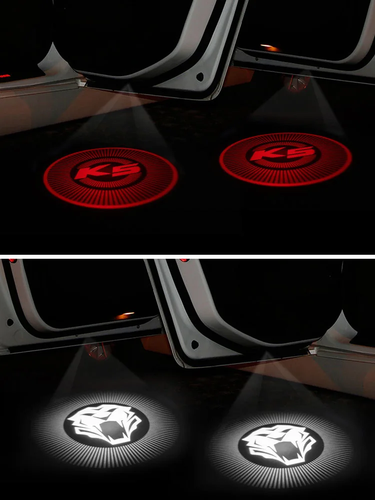 

2pcs Car Label Badge Welcome Light For KIA K5 OPTIMA CERATO Sorento KIA Car Door Light Logo Projector Light Ghost Shadow Light