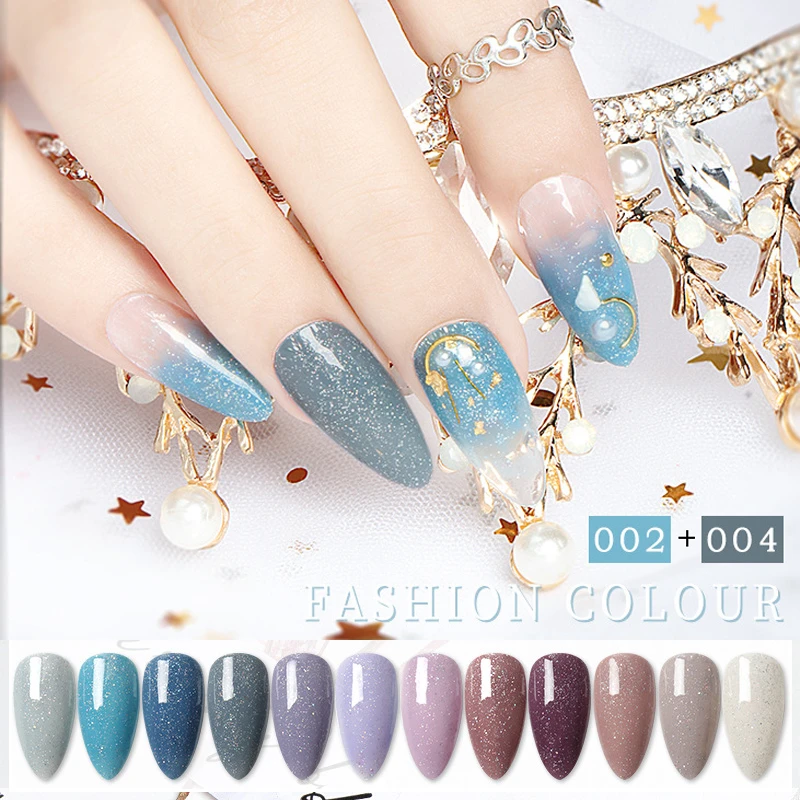 Безразличная звезда флэш порошок блёстки УФ гель лак для ногтей светодиодный