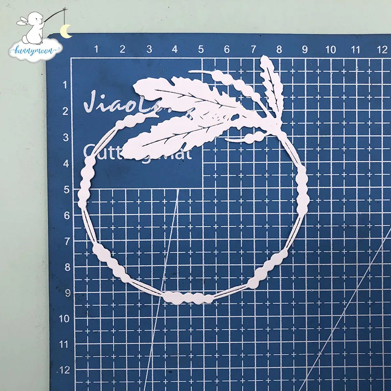 Bunnymoon лист 3D подарок сшитые DIY штампы для скрапбукинга ремесло тиснения высечки