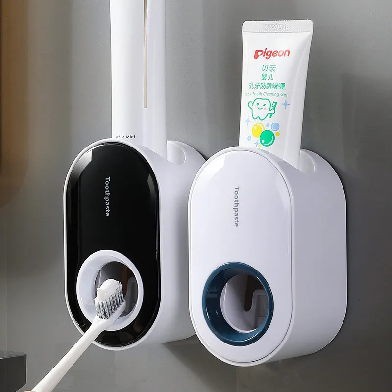 

Автоматический Дозатор зубной пасты, пыленепроницаемый настенный стенд, выдавливатель зубной пасты для ванной комнаты, наборы аксессуаров