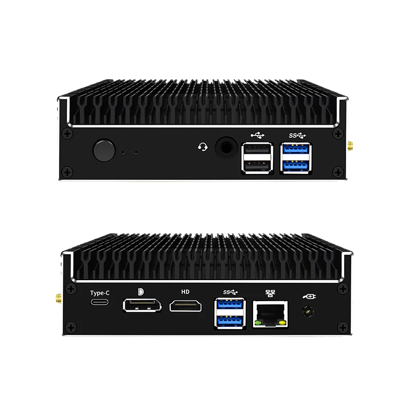 Intel Core i5-10210U Quad Cores 4GB 40GB 1LAN 6USB брандмауэр мини-компьютер | Компьютеры и офис