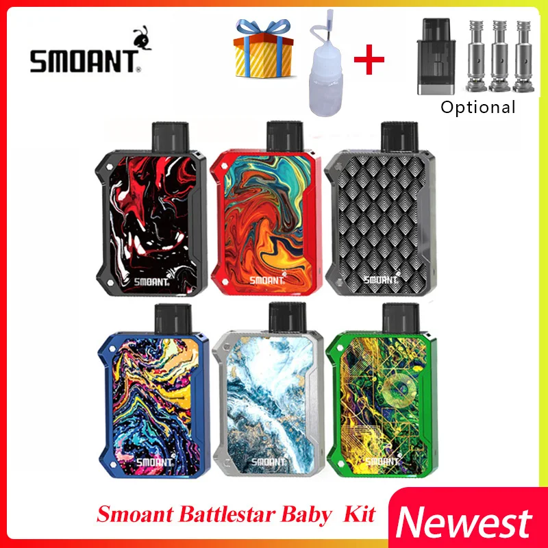 Электронная сигарета Smoant Battlestar Детский комплект 750 мАч Pod Vape и 2 мл картридж 1 Ом